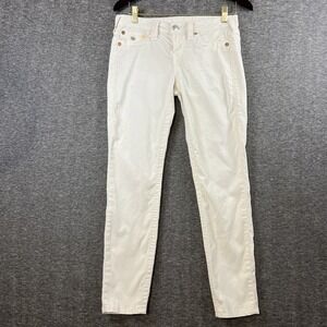 TRUE RELIGION Pants Corduroy JODIE Size 28 Vintage Y2K SKINNY‎ Stretch